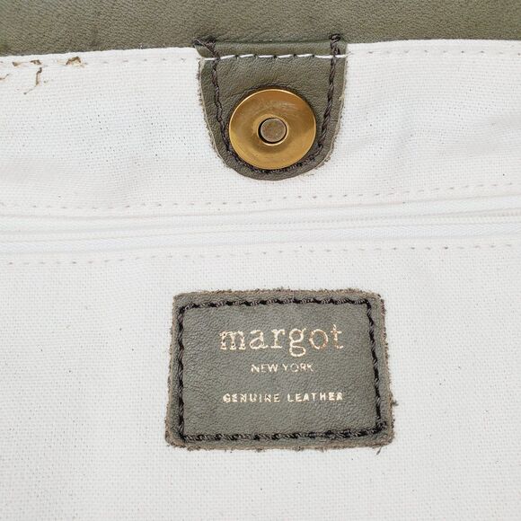 Margot Green Leather Hobo Purse Womens Slouchy Double Zip Cross body Casual Bag - Picture 8 of 12